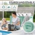 thumbnail image 6 of Ktaxon 75-Gallon Collapsible Storage Deck Box, Green Plastic Outdoor Garden Container with Easy Set Up, 6 of 11
