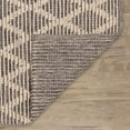 thumbnail image 4 of Textured Diamond Blue/Ivory Handwoven Cotton Rug, 5' x 8', 4 of 6