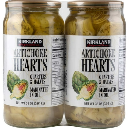 Kirkland Signature Artichoke Hearts, 33 Ounce (2 Count)