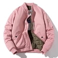 thumbnail image 4 of Verugu Men's Skiing Jackets Winter Warm Snow Coat Mountain Windbreaker Blazer Jumper Hooded Hoodless Coats Men's Down Jackets Parka Outwear Soft Shell Raincoat Jackets Pink XXL, 4 of 5