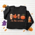 thumbnail image 6 of Aboser Halloween Pumpkin Sweatshirt Women Graphic Long Sleeve Shirts Cozy Crewneck Pullover Sweatshirts Spooky Party Outfits, 6 of 6