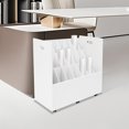 thumbnail image 4 of Blue Print Storage Organizer, 21 Slots Mobile Roll File Cart Blueprint Cabinet with Wheels File Storage Rack Roll Document Holder for Office and Home (White), 4 of 18