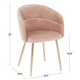 thumbnail image 4 of Chaise de table glamour Lindsey de LumiSource, 4 of 8