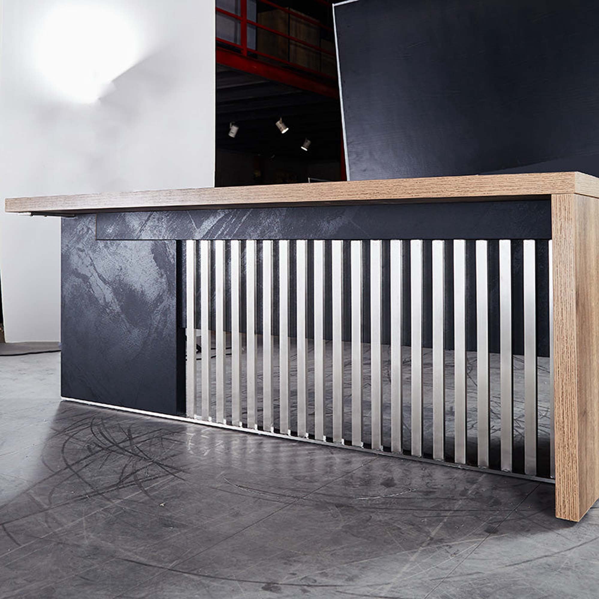 63" Executive Office Desk with Stainless Steels Sturdy Frame( 63×31.5×30 in)