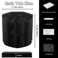 thumbnail image 2 of Buric Adult Collapsible Portable 31” Bath Tub, Hot & Ice Bath, Soak Spa，Black, 2 of 7