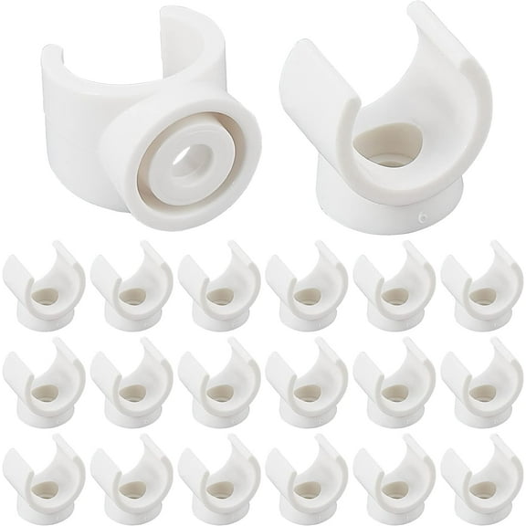20Pcs 0.9-Inch U-Hook PEX Holder TV Tray Replacement Clips PVC Water Pipe Clamps Talon Clamps Pipe Support Fit