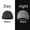 Black, variant on Cap Hat Adult Night Reflective Autumn Winter Beanie Hat Fashion Warm Knitted Hats White One Size