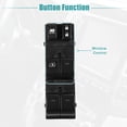 thumbnail image 4 of Unique Bargains Interruptor de elevalunas eléctrico del lado izquierdo del conductor para Subaru XV 2011 2012 2013 2014 83071-FJ031 Negro, 4 of 7