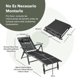 thumbnail image 3 of Tumbona de aluminio plegable Costway para Exteriores gris, 3 of 9