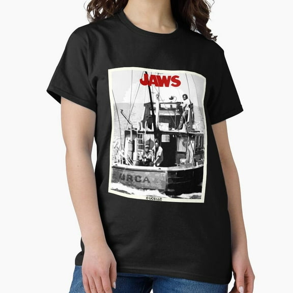 Tiny Nest Jaws Movie Retro. Birthday Party Gifts. Licensed Merch. Classic T-Shirt, Size S To 5XL T-Shirt