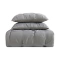 thumbnail image 2 of Truly Soft Pleated Grey Full / Queen Duvet Set, 2 of 4