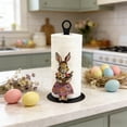 thumbnail image 1 of CaiYueKe Metal Paper Towel Holder Countertop Kitchen Bathroom Decor Easter Spring Decorative Rabbit Design Weighted Base Stable Non-Slip Home Tabletop Accessory, 1 of 7