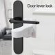 thumbnail image 2 of 6pcs/set Child Proof Door Lever Lock Self-adhesive One Hand Operation 180 Degree Rotatable Prevent Opening Doors Baby Proof Door Handle Lock Home Supp, 2 of 5