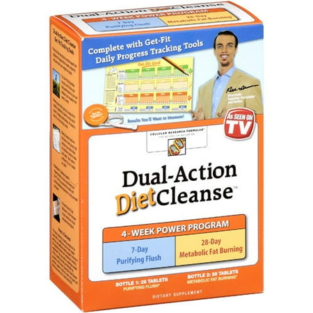 Dual-Action Diet Cleanse: Dietary Tablets Supplement, 84 ct