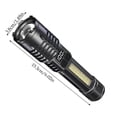 thumbnail image 3 of Lampe de Poche Lumineuse LED avec Mise au Point Zoomable Parfaite pour les Activités Extérieures, Urgence et Usage Quotidien, 3 of 7