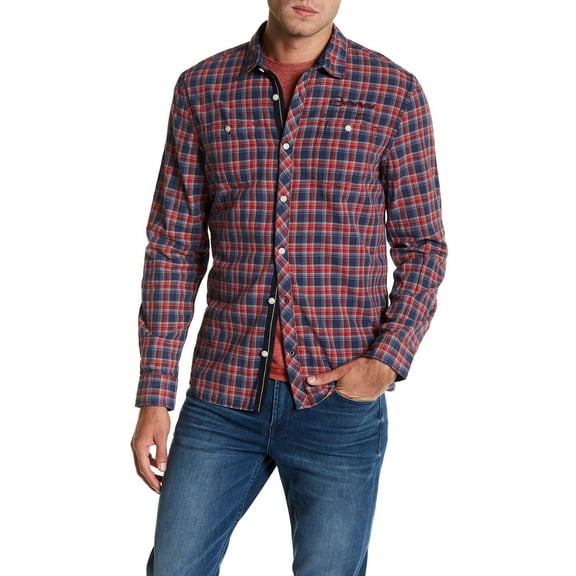 Buffalo David Bitton Men's Santon Button-up Shirt X-Small, Lychee