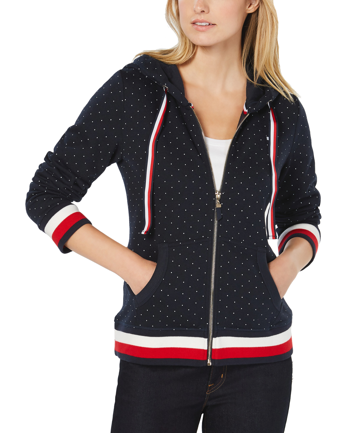 tommy hilfiger all over print hoodie