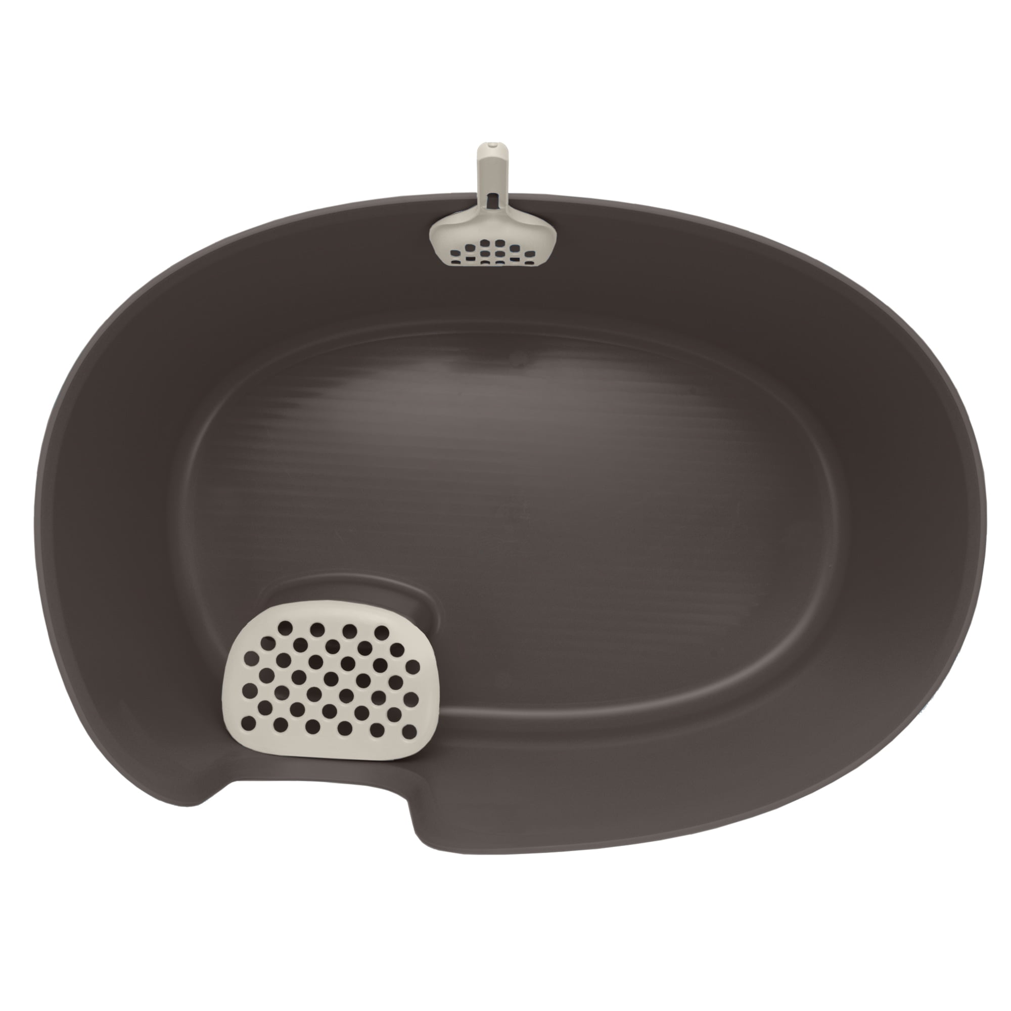 Richell Paw Trax High Wall Cat Litter Box XL with Scoop, Perfect for Multi Cat Households
