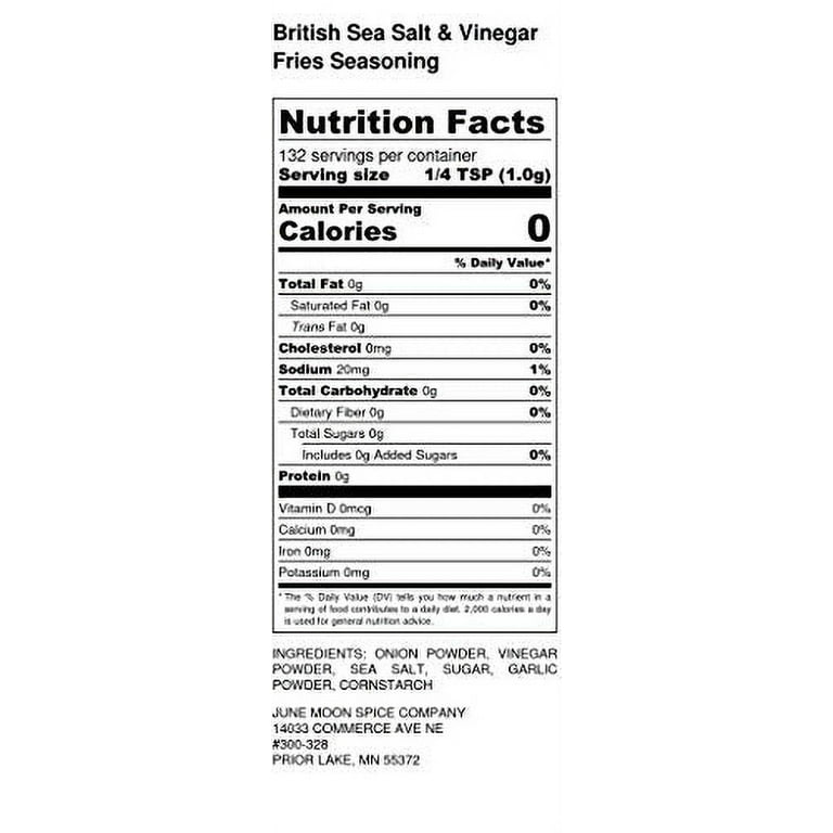 British Sea Salt & Vinegar Fries & Chip Seasoning