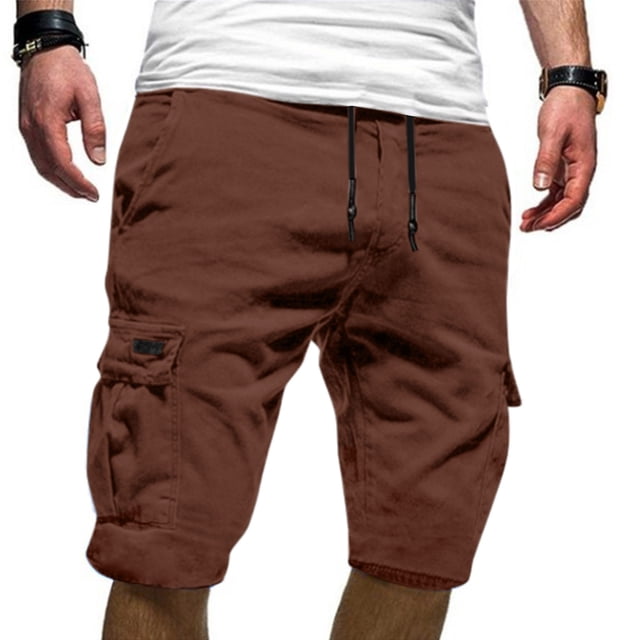 WILLBEST Pantalones Cortos Deportivos para Hombre, Pantalones Cortos Deportivos Informales de Verano de Talla Grande con Bolsillos y Cinco Puntos