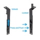 thumbnail image 4 of Cerradura de Puerta Francesa Uxcell de 6" x 0.71", Acero Inoxidable para Puerta Doble de Compuesto de Madera, Negro 2 Pcs, 4 of 6