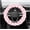 Pink, variant on chasenew Fluffy Car Steering Wheel Cover, 15 Inches Anti-Slip Twisted Fuzzy Steering Wheel Protector, Comfortable & Luxurious Plush Wheel Wrap Cover Interior Decor for Women (Green)