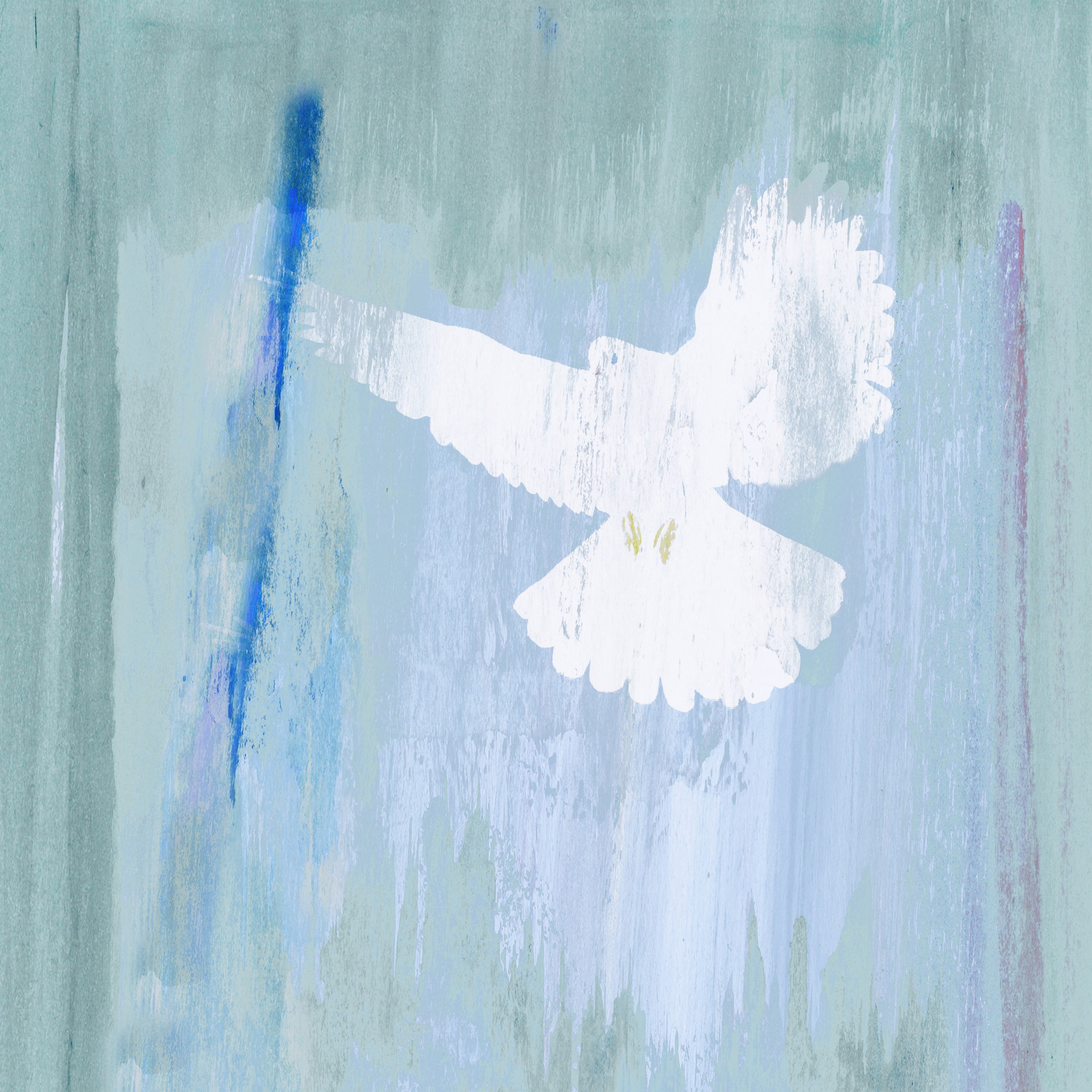 "Angelic Dove" Painting Print on Wrapped Canvas
