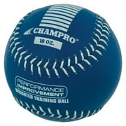 CHAMPRO SPORTS Training Softball, Weighted 10oz Blue Leather Ball CSB710 by Champro Sports
