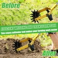 thumbnail image 5 of 2-in-1 Hand Rotary Garden Cultivator, Adjustable Manual Soil Tiller, Lawn Weeder Aerator for Soil Loosening, Weed Removal, Grass Reseeding, Lawn Care, 5 of 7