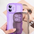 thumbnail image 3 of TIANLI for iPhone 16 Case, Cute Apple iPhone 16 Silicone Case, Shockproof Protective Phone Case for iPhone 16,Clear/Purple, 3 of 6