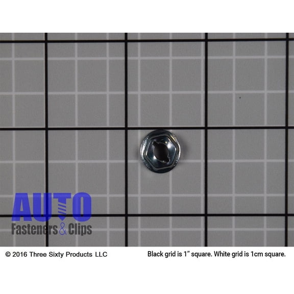 Auveco # 3404 Thread Cutting Nut 3/16" Stud Size 1/2" Washer Diameter Qty 200.