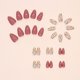 thumbnail image 2 of Uñas postizas MAOTTIE acrílicas almendradas florales, 30 piezas, 2 of 7
