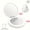 White, variant on Weymikeze Slim Compact Circular Makeup Mirror w/ Lighted, Portable Rechargeable, 5X Magnification, Pink