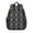Bigfoot and Human, variant on Bigfoot and Human Black Pattern Backpack for School, Cute School Bag with Adjustable Shoulder Straps and Padded Back, 15"x11.42"x5.5"