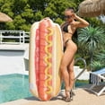 thumbnail image 2 of Bouée de Piscine Gonflable en Forme de Hot-Dog Jouet de Fête de Natation Amusant pour Enfants Adultes, 2 of 4