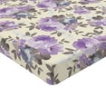 thumbnail image 4 of Ambesonne Vintage Flowers Fitted Sheet, Nostalgic Flowers, King Size, Lavender Champagne, 4 of 5