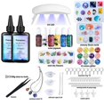 thumbnail image 2 of UV Resin Kit with Light,179Pcs Resin Jewelry Making Kit with 200g Fast Cure Clear Hard Low Odor UV Resin, Color Pigment, Resin Accessories, UV Resin Starter Kit for Jewelry Earrings Necklace Bracelet, 2 of 6