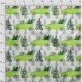 thumbnail image 4 of oneOone Cotton Silk Light Green Fabric Merry Christmas Quilting Supplies Print Sewing Fabric By The Yard 42 Inch Wide, 4 of 6