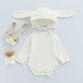 thumbnail image 2 of Baby Girls Knitted Romper Long Sleeve Jumpsuit Unisex Bodysuit with Hat Clothes Fall Winter Outfits, 2 of 7