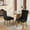 Black+Lion Head Pull Ring, variant on Mid-Century Modern Chairs with Lion Head Pull Ring, High-end Tufted Solid Wood Contemporary Velvet Upholstered Dining Chair with Golden Wooden Legs Nailhead Trim 2-Pcs Set