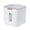 Gray, variant on Airtight Rice Dispenser, Grain Storage Container, Food Storage Bucket, Measuring Cup Included, Multi-Use Kitchen Organizer