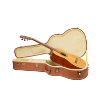 Crossrock Relief Series Case for 4/4 Classical Guitars, featuring a Highly Textured Surface and Mink Imitation Fleece Interior - Red Wood