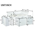 thumbnail image 2 of Harper & Bright Designs Twin Size Loft Bed with Storage Cabinet and Drawer, Wooden Loft Bed with Pulling-Out Desk, Guardrails and Ladder, White, 2 of 11