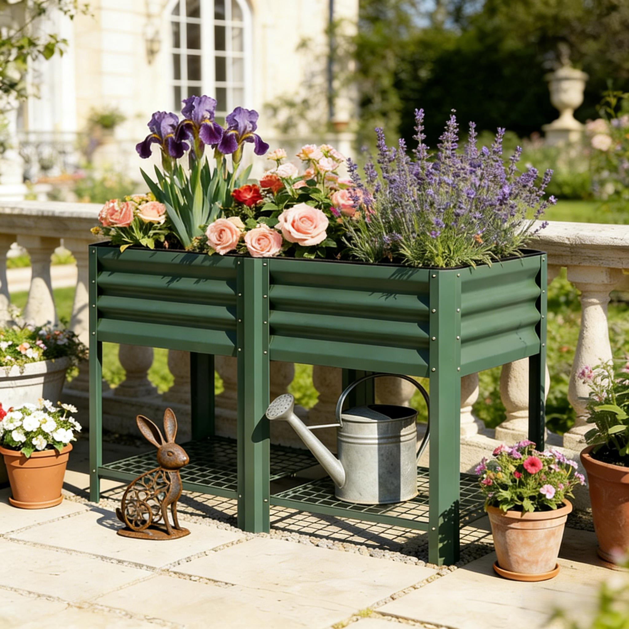 Planter Box, Outdoor Elevated Planter Box, Raised Garden Bed