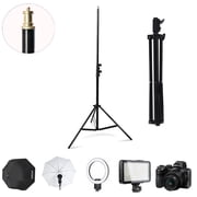 Godox SN304 Studio Light Stand – 190cm Adjustable Tripod Heavy Duty Light Stand Lighting Tripod with 1/4" Screw for Strobe Light/Webcams/Cameras/Softbox