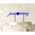 thumbnail image 1 of Custom Name Glitter Cake Topper Personalized Wedding Cake Toppers Color Option Available 5-7 Inches Wide, 1 of 1