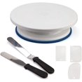 thumbnail image 1 of Juego de 6 uds de soportes para pasteles, suministros de decoración de pasteles, plato giratorio para decoración de pasteles de 11 pulgadas, Spinner para pasteles, herramientas de decoración, 1 of 5