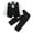 Black, variant on SwiftWear Baby Toddler Boy formal Gentleman Tuxedo Outfits Sets 3PC Cotton Suit Dress Shirt with Fake Vest Pants Set 6M-10T
