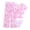 Pink, variant on Girls' 4 Piece Set Floral Print Bikini Swimsuit with Drawstring Beach Skirt Cute Ruched Bathing Suit