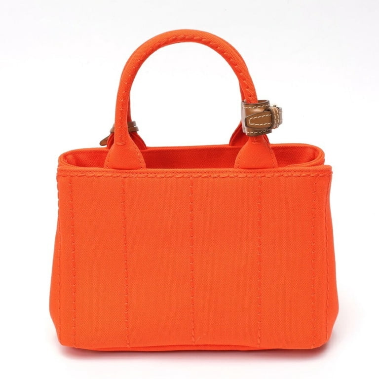 Pre-Owned PRADA Jardiniere Mini Handbag Canapa Tote Bag 1BA038